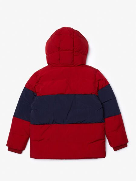 Детская двухцветная стеганая куртка Lacoste для мальчика