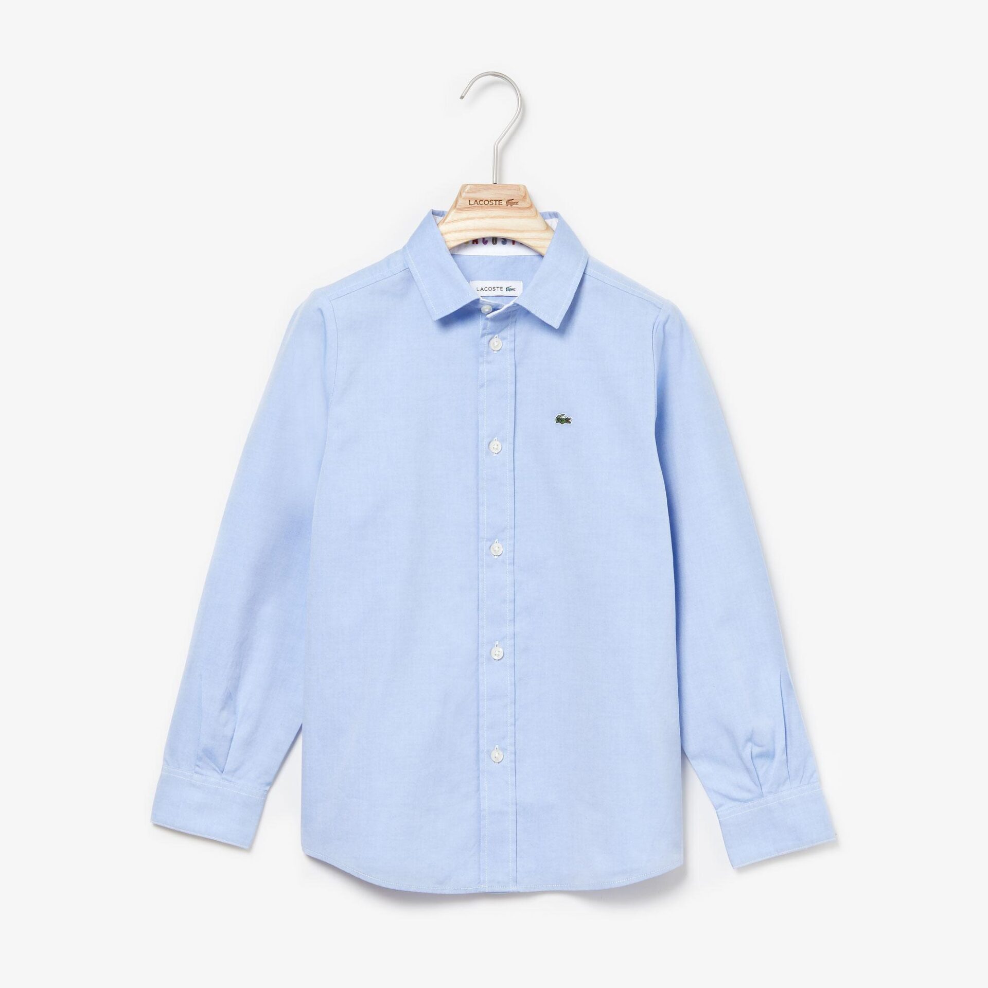 Детская рубашка Lacoste Oxford из хлопка для мальчиков