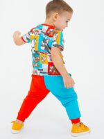 Комплект детский трикотажный для мальчиков: фуфайка (футболка), брюки