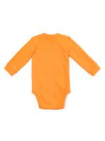 Комплект для мальчика: оранжевое боди, серые брюки
