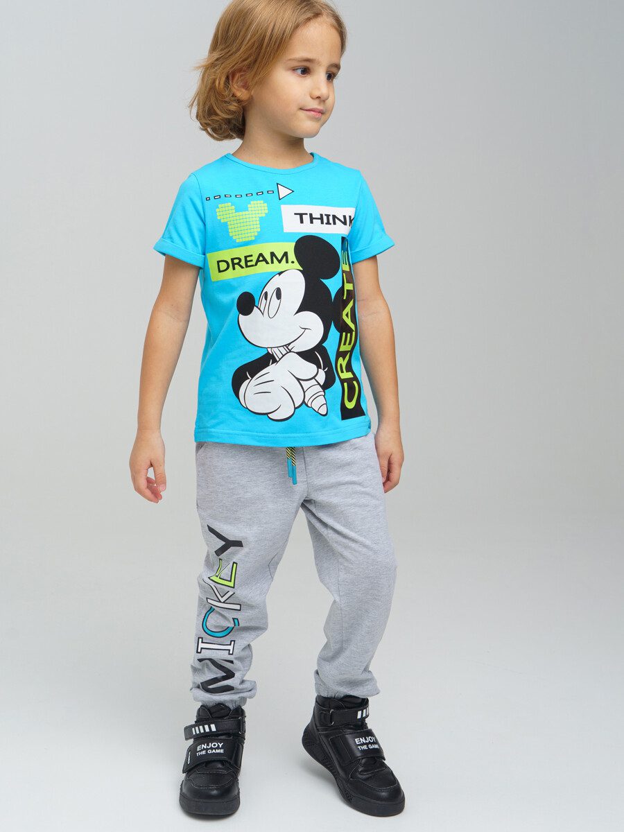 Комплект для мальчика с принтом Disney: футболка, брюки