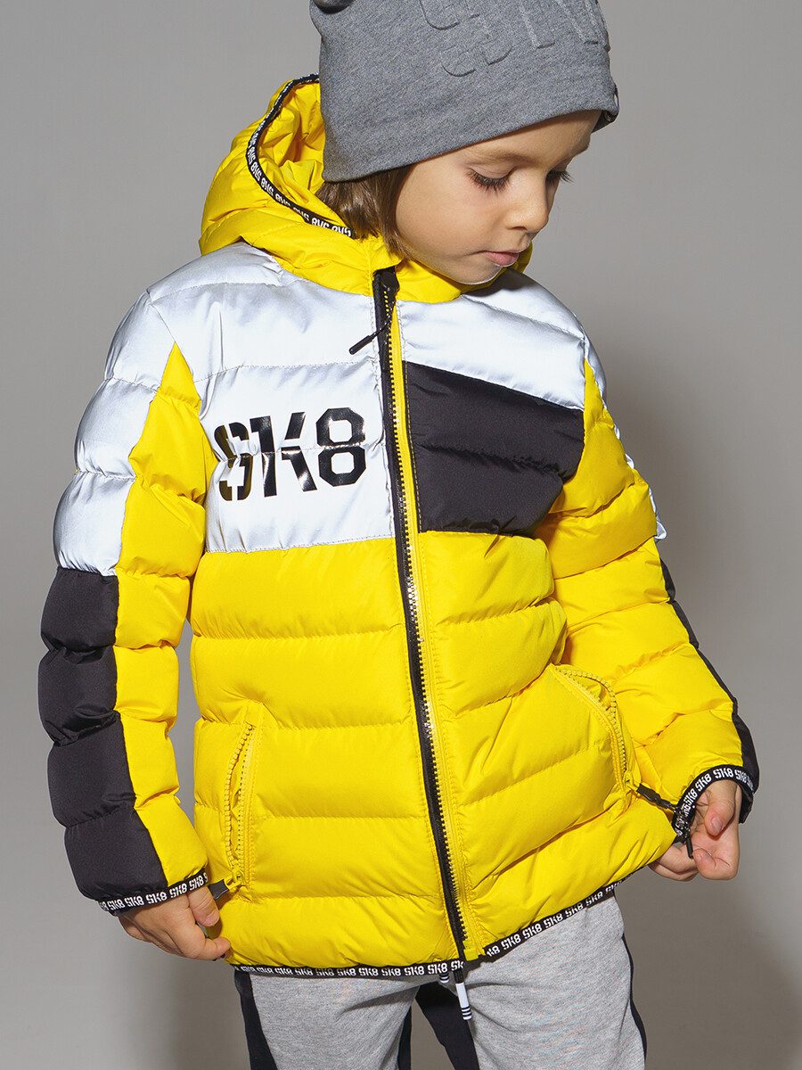 Куртка со вставками из светоотражающей ткани для мальчика