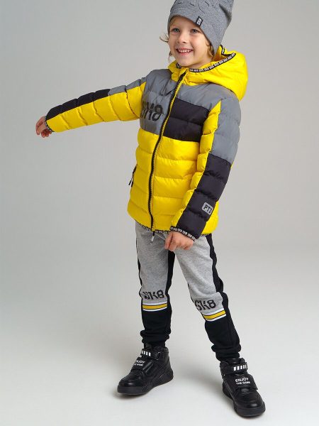 Куртка со вставками из светоотражающей ткани для мальчика