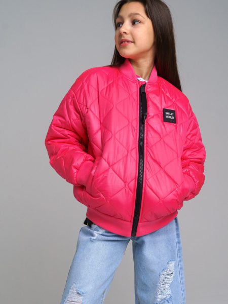 Куртка текстильная с полиуретановым покрытием для девочек