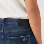 Мужские джинсовые шорты-шорты Lacoste Slim Fit из эластичного хлопка