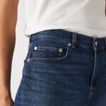 Мужские джинсовые шорты-шорты Lacoste Slim Fit из эластичного хлопка