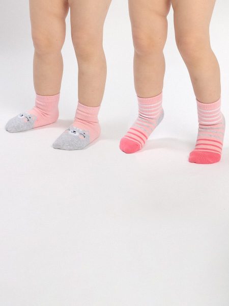 Носки детские для девочки, 2 пары в комплекте