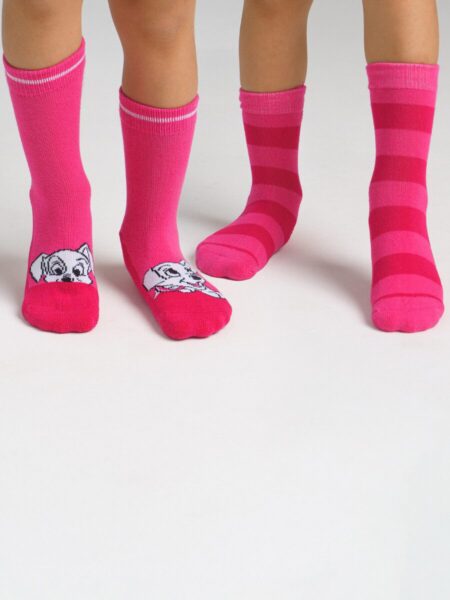Носки с махровой стопой для девочки, 2 пары в комплекте