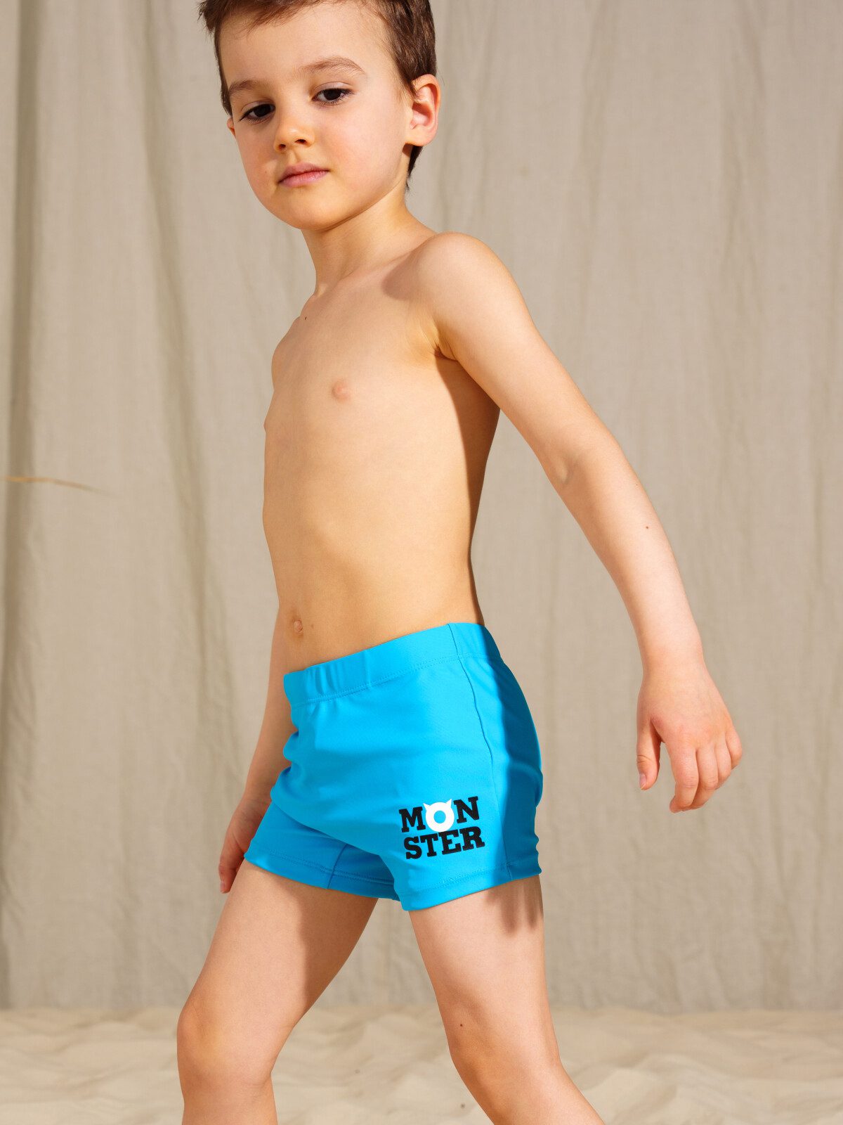 Плавки-шорты трикотажные для мальчиков «8»