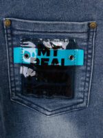 Полукомбинезон текстильный джинсовый для мальчиков