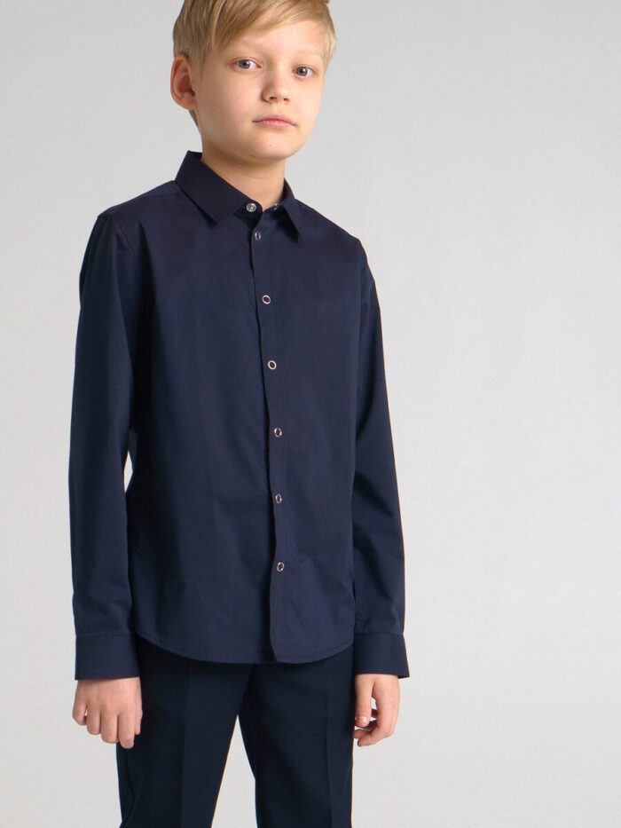 Рубашка текстильная на кнопках для мальчика
