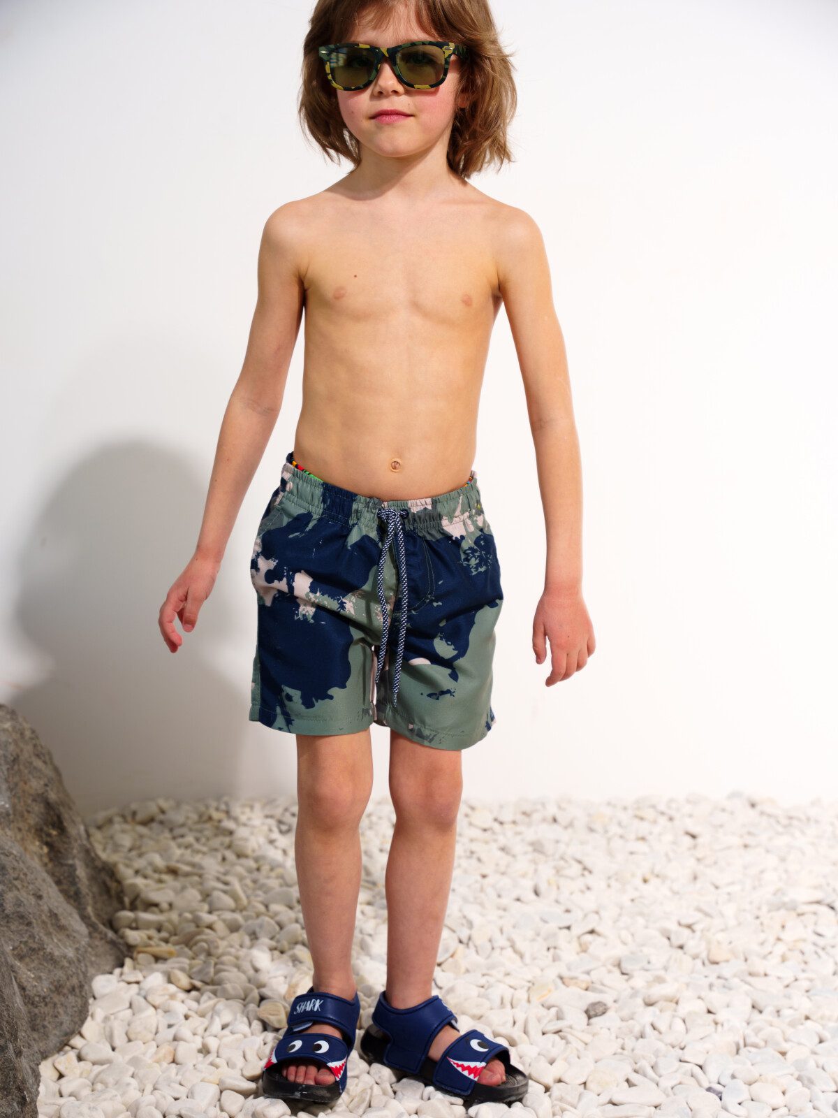 Шорты текстильные плавательные для мальчиков «15»