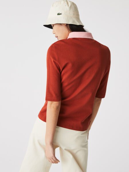 Женская рубашка-поло Lacoste Slim Fit из хлопка