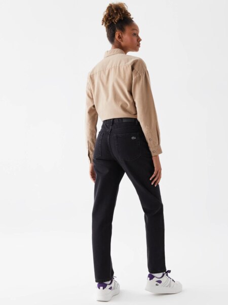 Женские расклешенные эластичные джинсы Lacoste с высокой талией