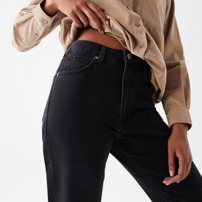 Женские расклешенные эластичные джинсы Lacoste с высокой талией
