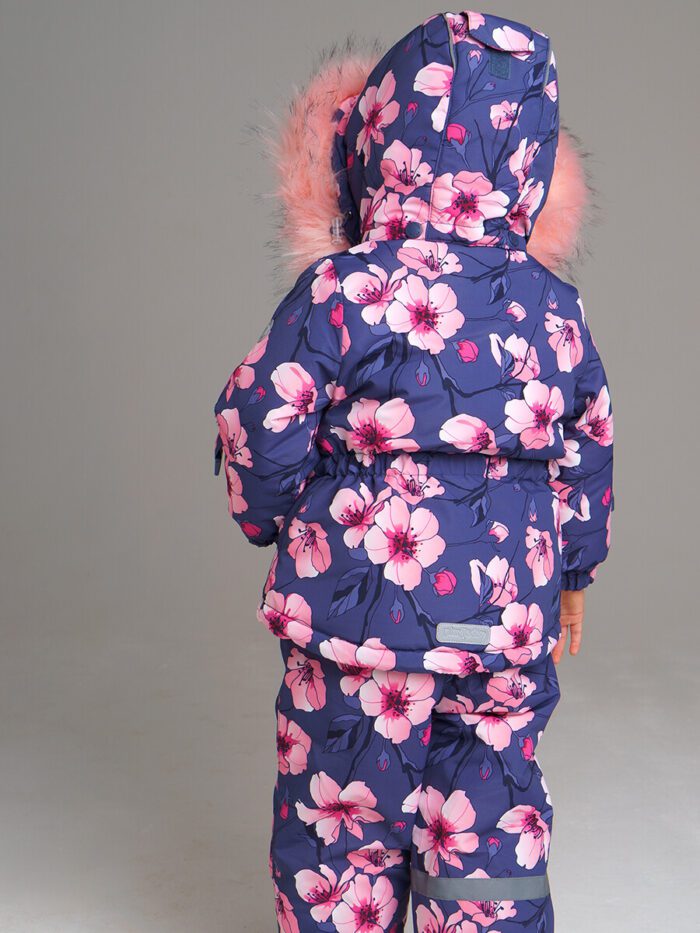 Зимний комплект: куртка, полукомбинезон из мембранной ткани для девочки