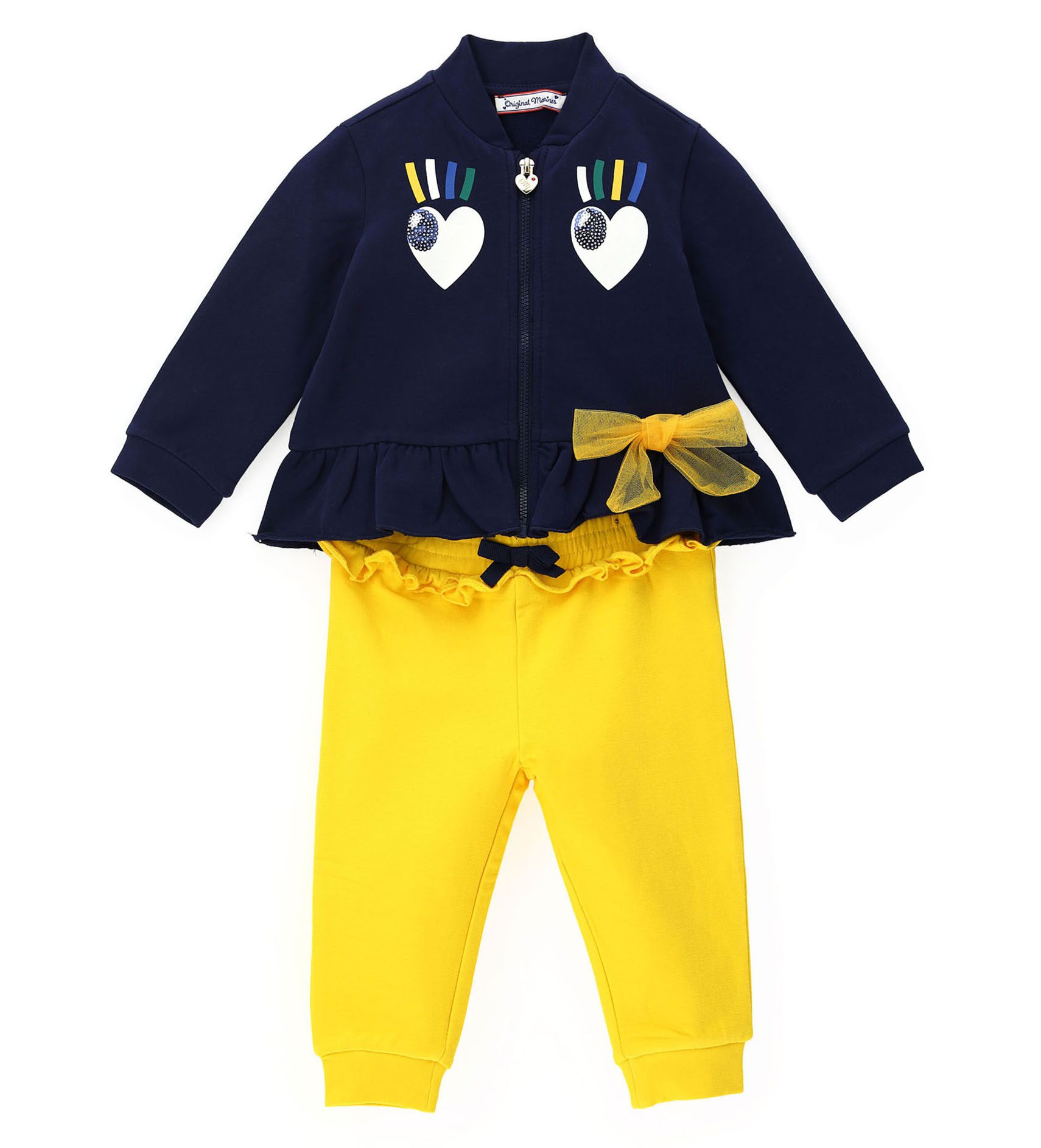 Спортивный костюм (толстовка+брюки) для маленькой девочки