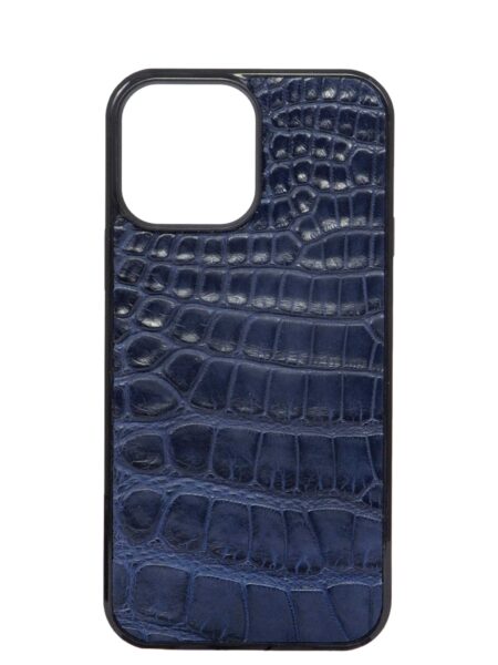 Чехол для iPhone 13 Pro МАХ из кожи крокодила BARDINI