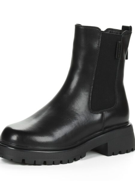 Черные ботинки челси из натуральной кожи с шерстяным подкладом
