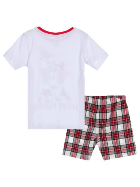 Комплект для девочек: фуфайка трикотажная (футболка), шорты текстильные