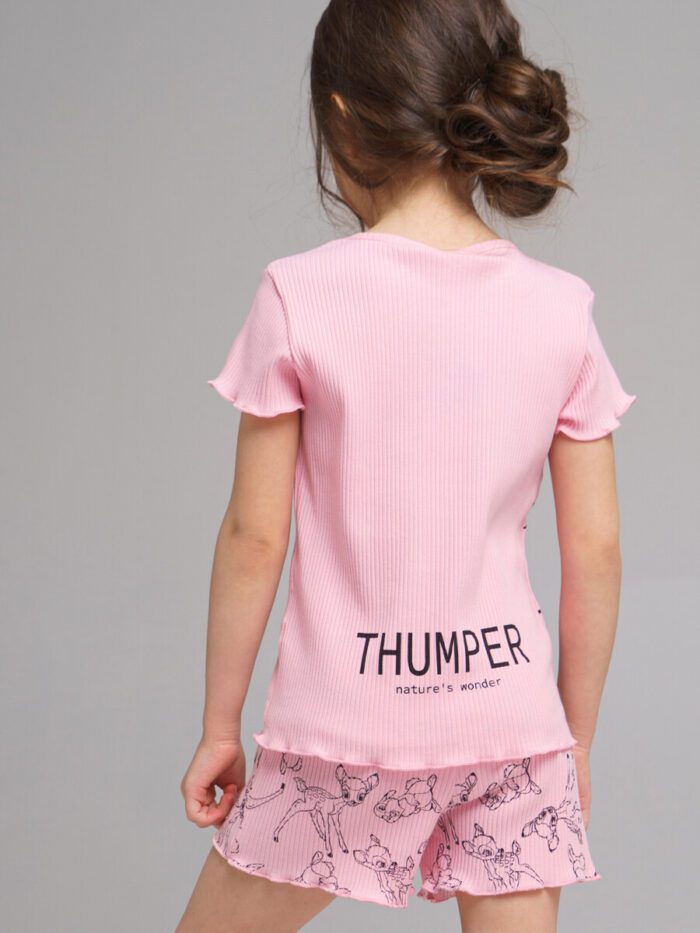Комплект для девочки с принтом Disney: футболка, шорты
