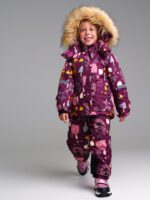 Комплект текстильный с полиуритановым покрытием для девочек: куртка, полукомбинезон