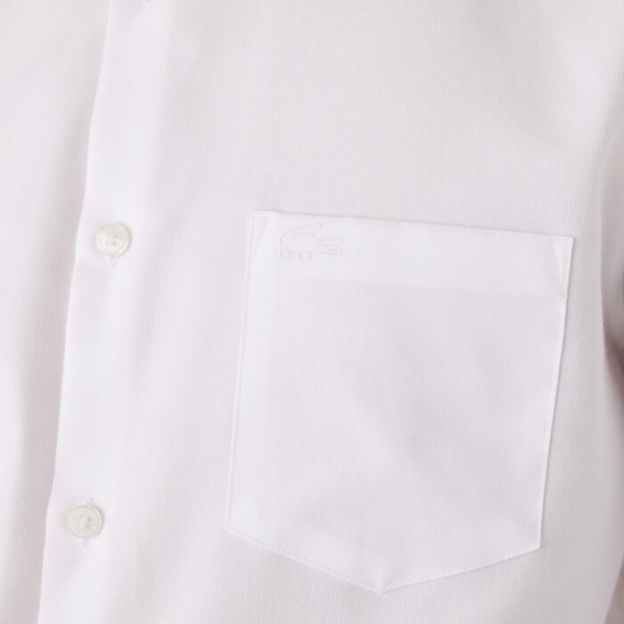 Мужская рубашка Lacoste Regular fit из хлопкового поплина