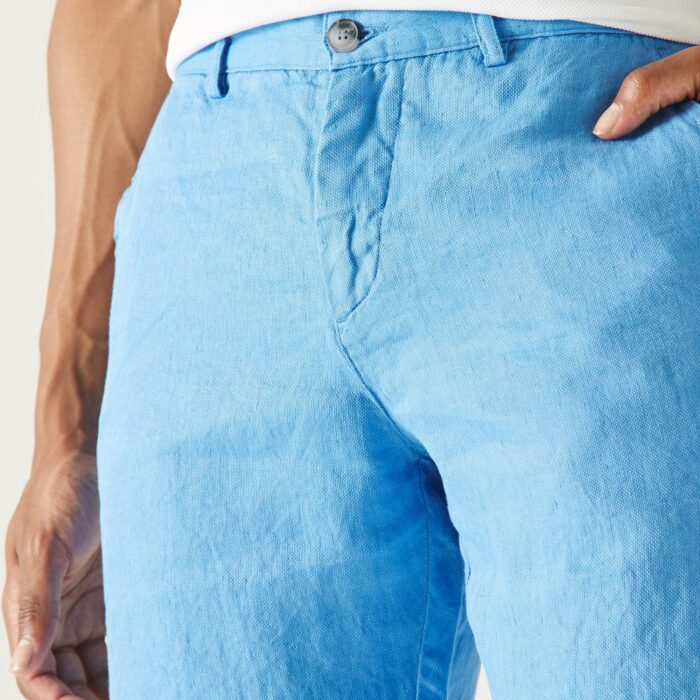 Мужские шорты- шорты Lacoste из льна REGULAR FIT