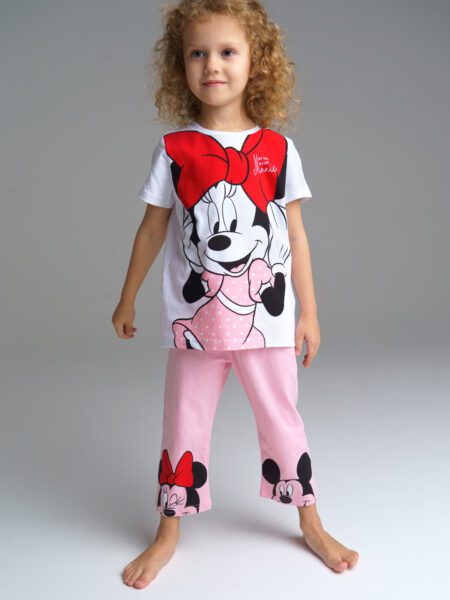 Пижама: футболка и бриджи для девочки Disney