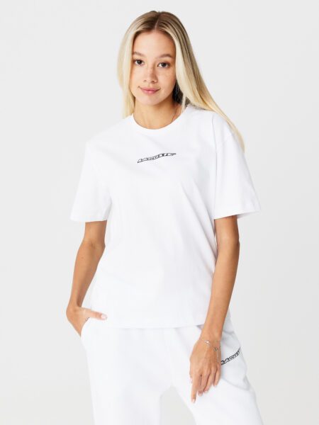 Женская футболка Lacoste с контрастным принтом
