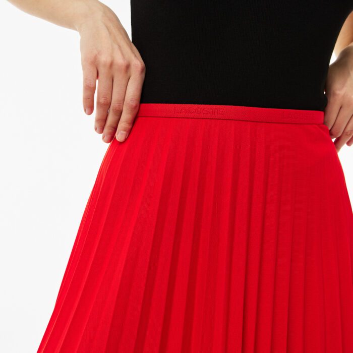 Женская струящаяся плиссированная юбка Lacoste
