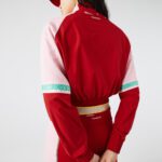 Женская толстовка Lacoste SPORT Loose Fit Cropped Colour-block Sweatshirt