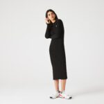 Женское длинное платье-свитер Lacoste L!VE
