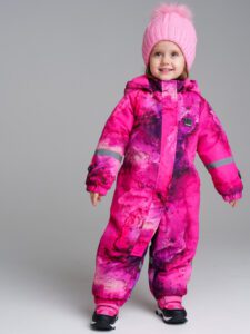 Комбинезон детский текстильный с полиуретановым покрытием для девочек