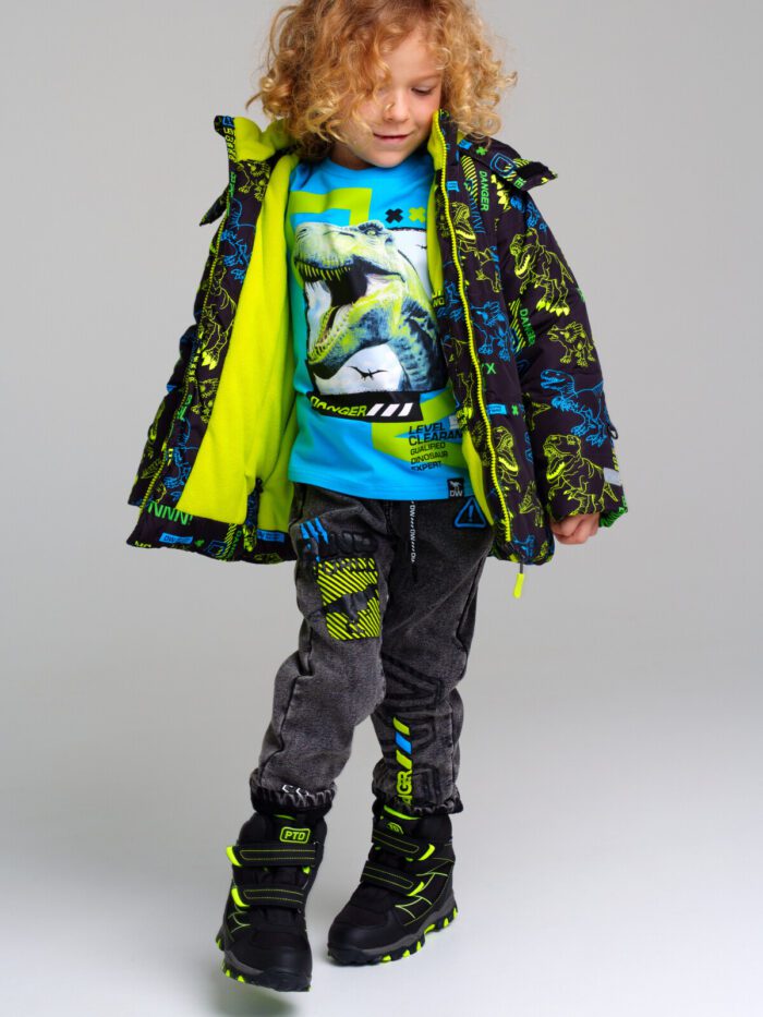Куртка текстильная с полиуретановым покрытием для мальчиков