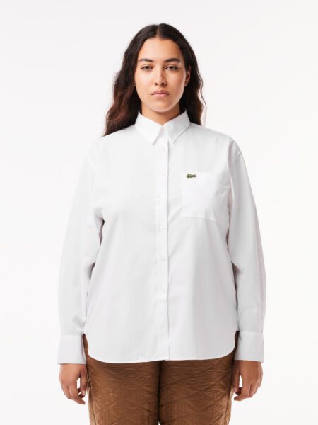 Женская рубашка Lacoste Oversize с нагрудным карманом