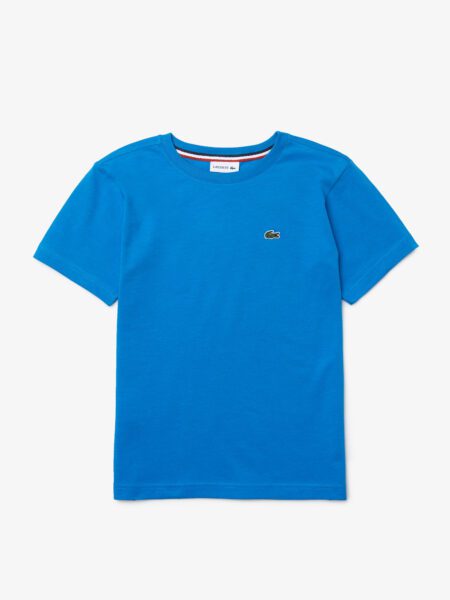 Детская футболка Lacoste из хлопка с круглым вырезом
