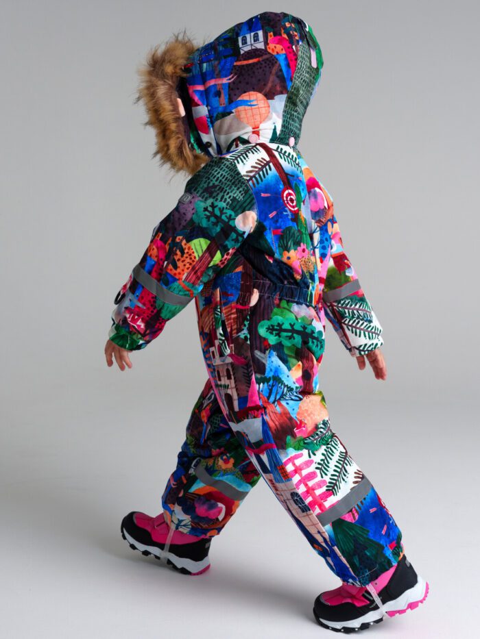 Комбинезон детский текстильный с полиуретановым покрытием для девочек