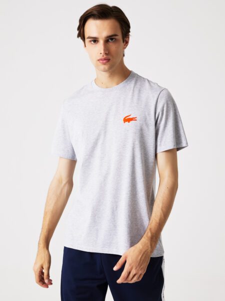 Мужская футболка Lacoste с велюровым лого