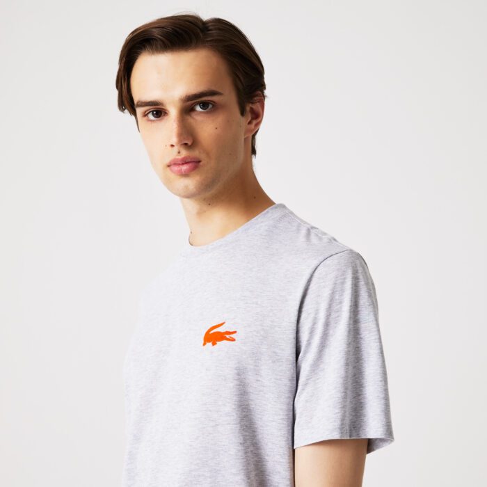 Мужская футболка Lacoste с велюровым лого