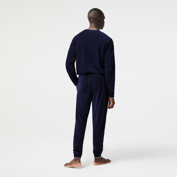 Мужские брюки Lacoste для дома и отдыха в спортивном стиле из махровой ткани