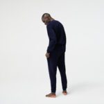 Мужские брюки Lacoste для дома и отдыха в спортивном стиле из махровой ткани