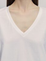 Базовая футболка со спущенным плечом