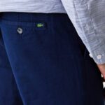 Мужские брюки Lacoste из смеси хлопка и льна