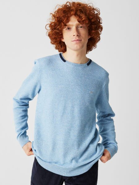 Мужской свитер Lacoste из смеси хлопка и льна