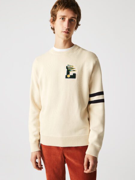 Мужской свитер Lacoste  из смеси шерсти и хлопка