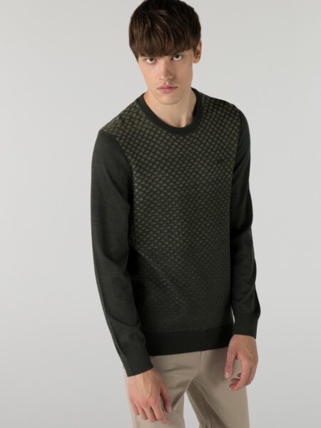 Мужской свитер Lacoste Regular Fit с круглым вырезом
