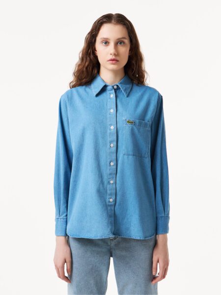 Женская джинсовая рубашка Lacoste Oversized