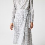 Женская плиссированная юбка Lacoste средней длины