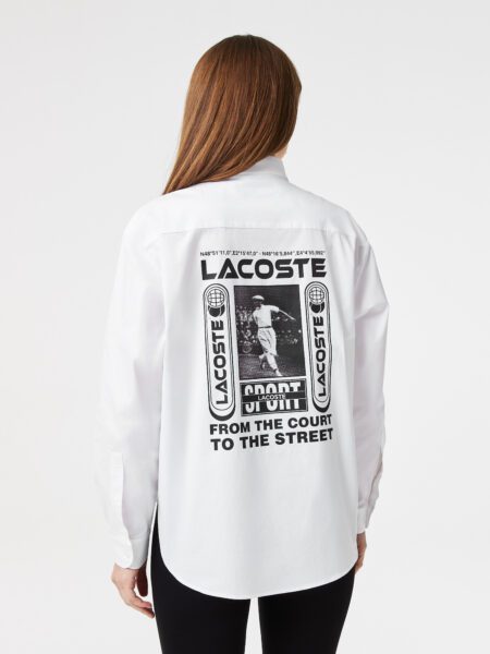 Женская рубашка Lacoste Oversize Fit
